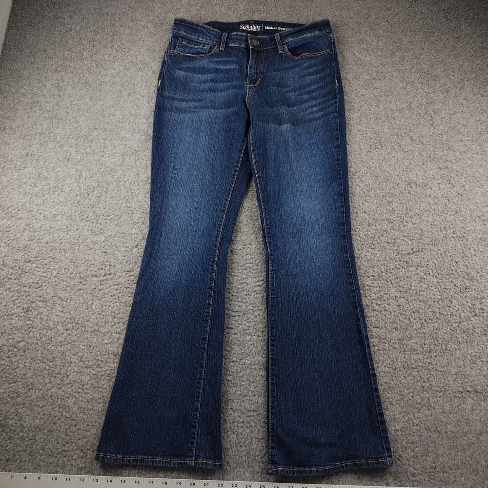 Levi Strauss Modern Boot Cut Jeans Dark Wash Blue Denim Sz 31x31 Womens